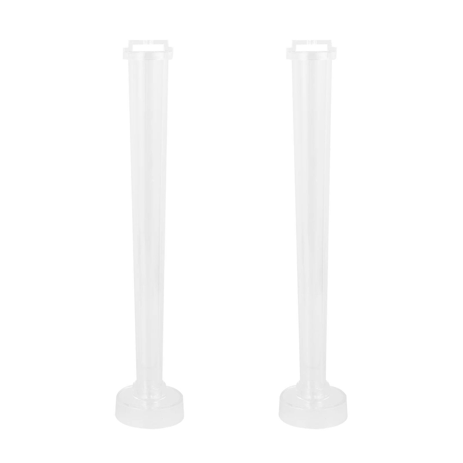 

2pcs Taper Making Plastic Diy Mold Durable Transparent Handmade Craft Mould For Home Candles Tapered Rod Designed Easy