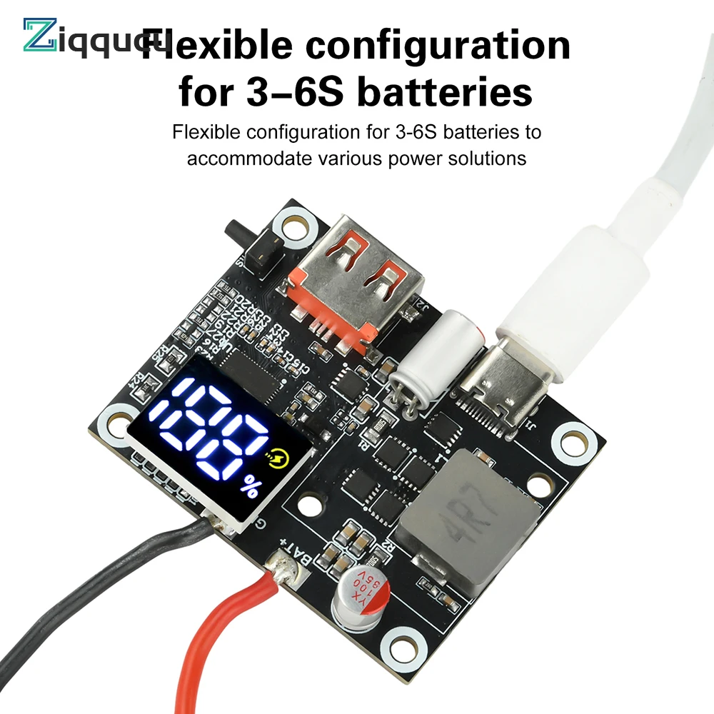 

3S-6S 65W Power Bank DIY Motherboard - Bidirectional Fast Charging Module with Type-C & USB-A Dual Interface for 3S/4S/5S/6S