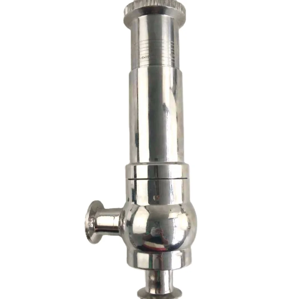 

Sanitary Stainless Steel 304 two way 2" Triclamp regulating pressure relief safety valve