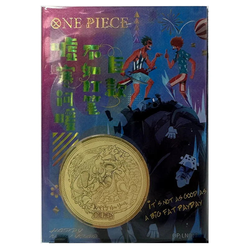 Anime ONE PIECE Rare LN Metal Inlay Game Cards Robin Zoro Franky Sanji Luffy Kid Zabawki dla chłopców Karta kolekcjonerska Prezent urodzinowy