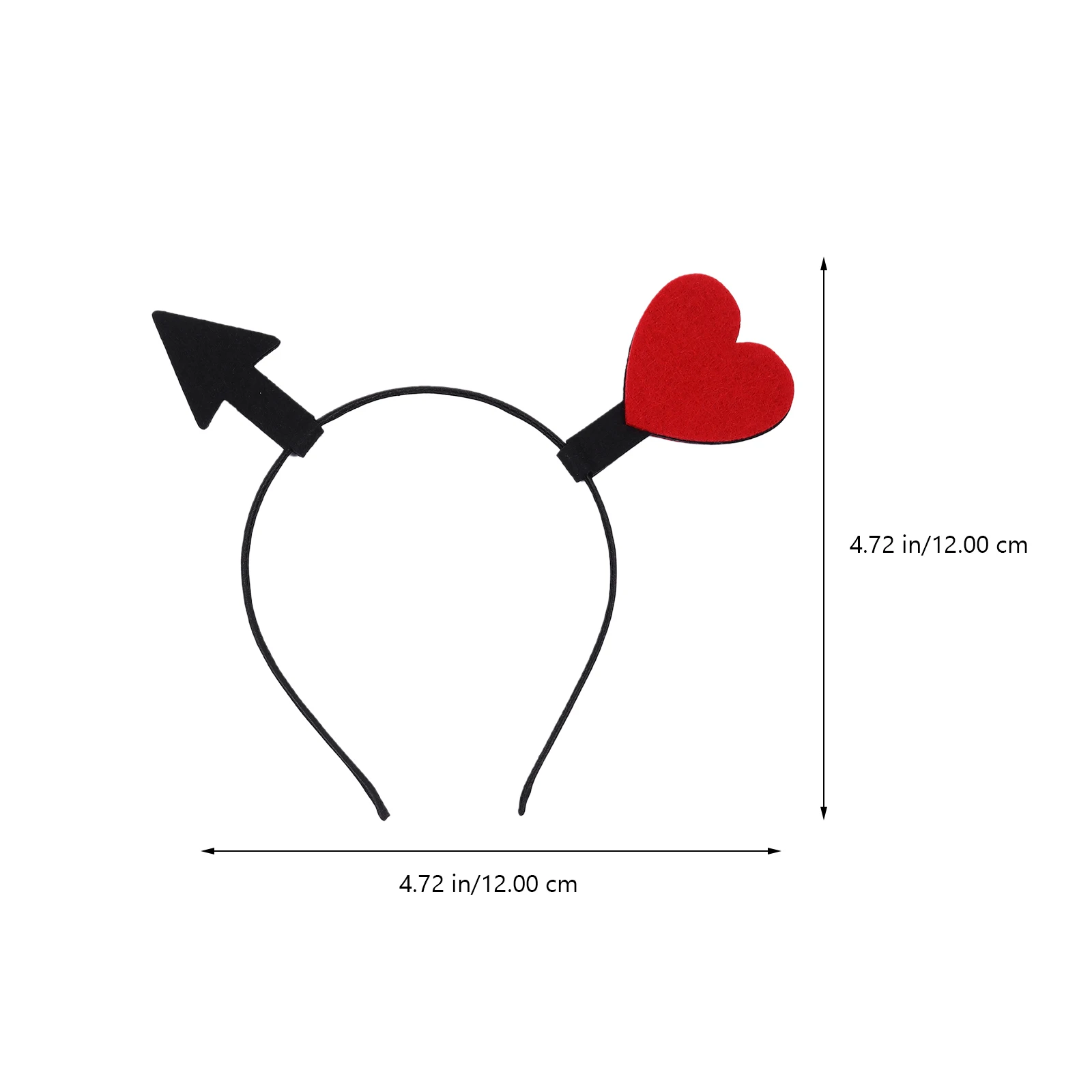 

2pcs Heart Shape Hoops Wedding Headdress Valentine'S Day Band Photo Props Women Headband Fashion Hair Accessories Costume Party