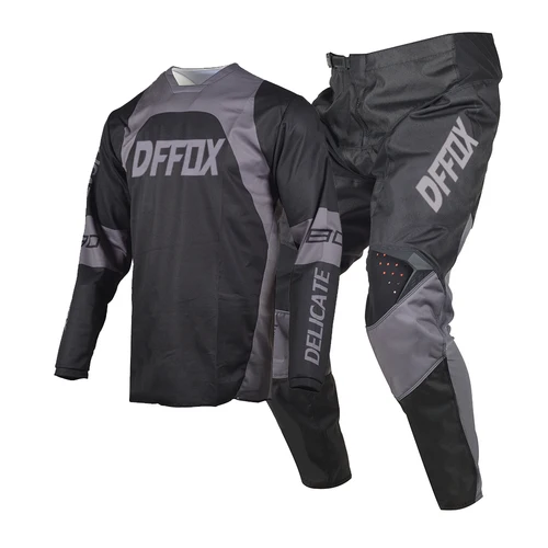 DFFOX MX Jersey y pantalones Combo Dirt Bike Motocross motocicleta todoterreno Racing SX DH MTB Enduro traje conjunto de equipo para hombre