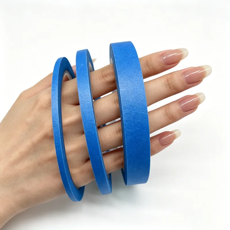 3/6 Rolls Blue Painter Tape - 3mm to 13mm Width 787.4 Inches Per Roll - High-Quality Removable Adhesion Smooth Surface Neatly