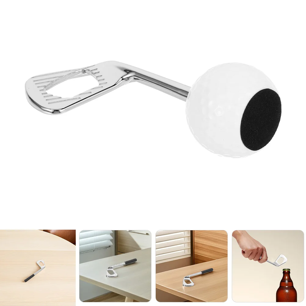 

2Pcs Golf Bottle Opener Zinc Alloy Heavy Duty Cap Remover Portable Golf Club Shape Drinking Accessory Funny Bottle Opener