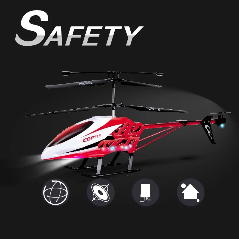 51M  Large Remote Control Drone Durable Rc Helicopter Toys 3.5CH Anti-Fall All Body With LED Light Outdoor Aircraft Model