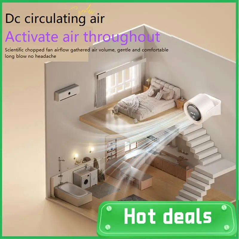 

A18Z-Electric Turbo Fan Wireless Cool Air Circulator Fan USB Rechargeable Desktop Wall Ceiling Fan Cool Air Ventilator
