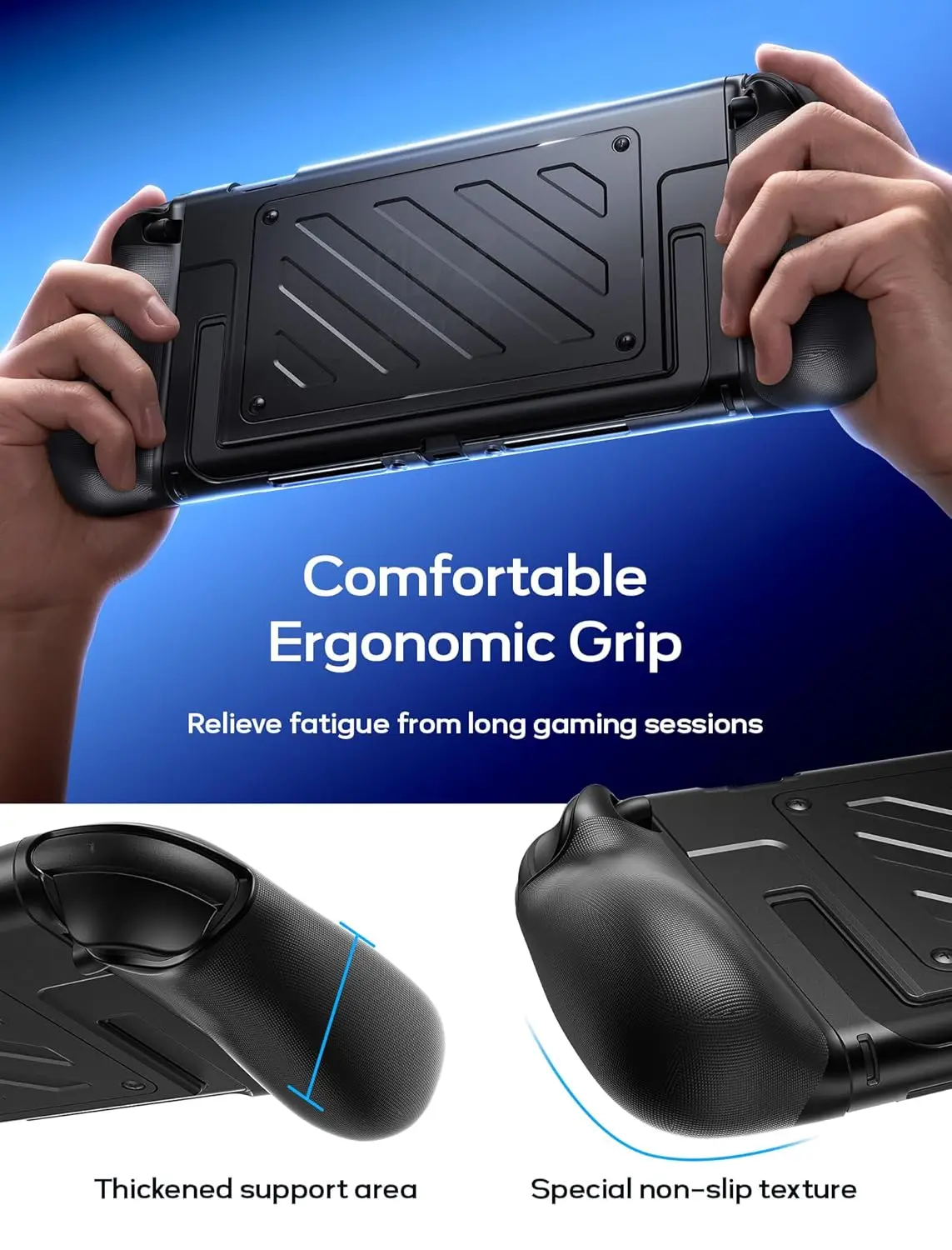 Split Protective Case for Nintendo Switch 2,TPU Middle Frame & PC Face Cover, Non-Slip Ergonomic Grip, Storage for 10 Game Cards