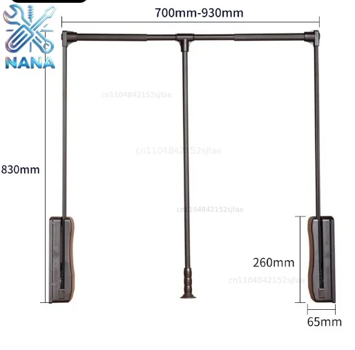 Pull-down Clothes Rail Wardrobe Lift And Flip Pull Wardrobe Pull Down And Flip Up And Down Telescopic Balcony Cabinet Adjustable