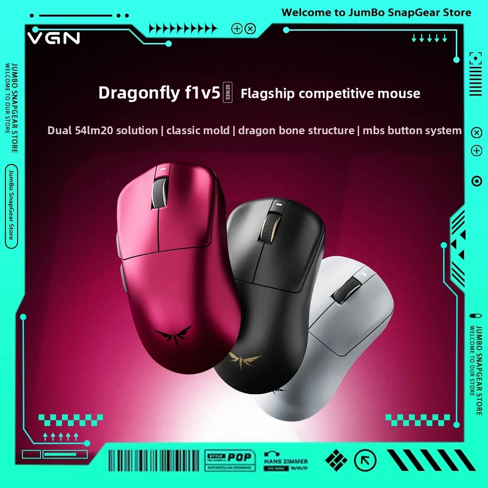 raton-inalambrico-para-juegos-vgn-dragonfly-f1-v5-ligero-ergonomico-tri-modo-e-sports-chip-dual-nordic-54lm20-regalos