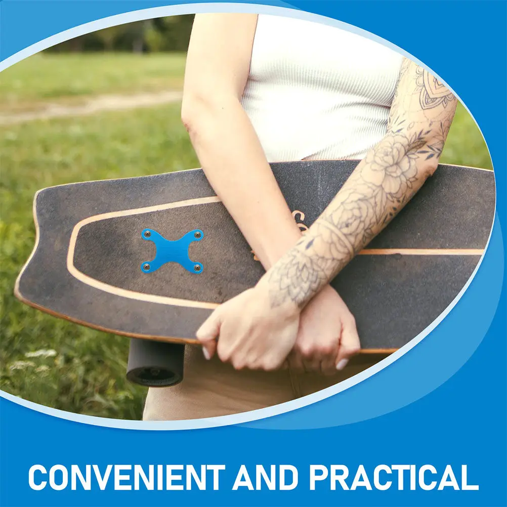 

Комплект из 4 алюминиевых прокладок для крепления скейтборда, предотвращающих провисание, портативные профессиональные аксессуары для ремонта скейтбордов