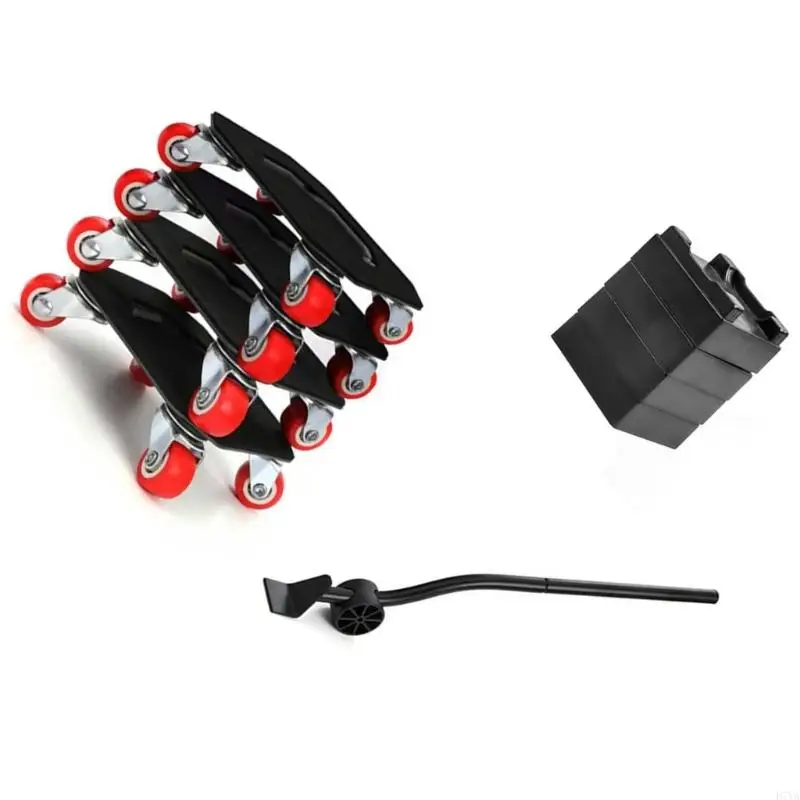 Multipurpose Furniture Mover 360 Degree Rotating Heavy Item Moving Tool Heavy Duty Dollys with Auxiliary Lifter D7YA