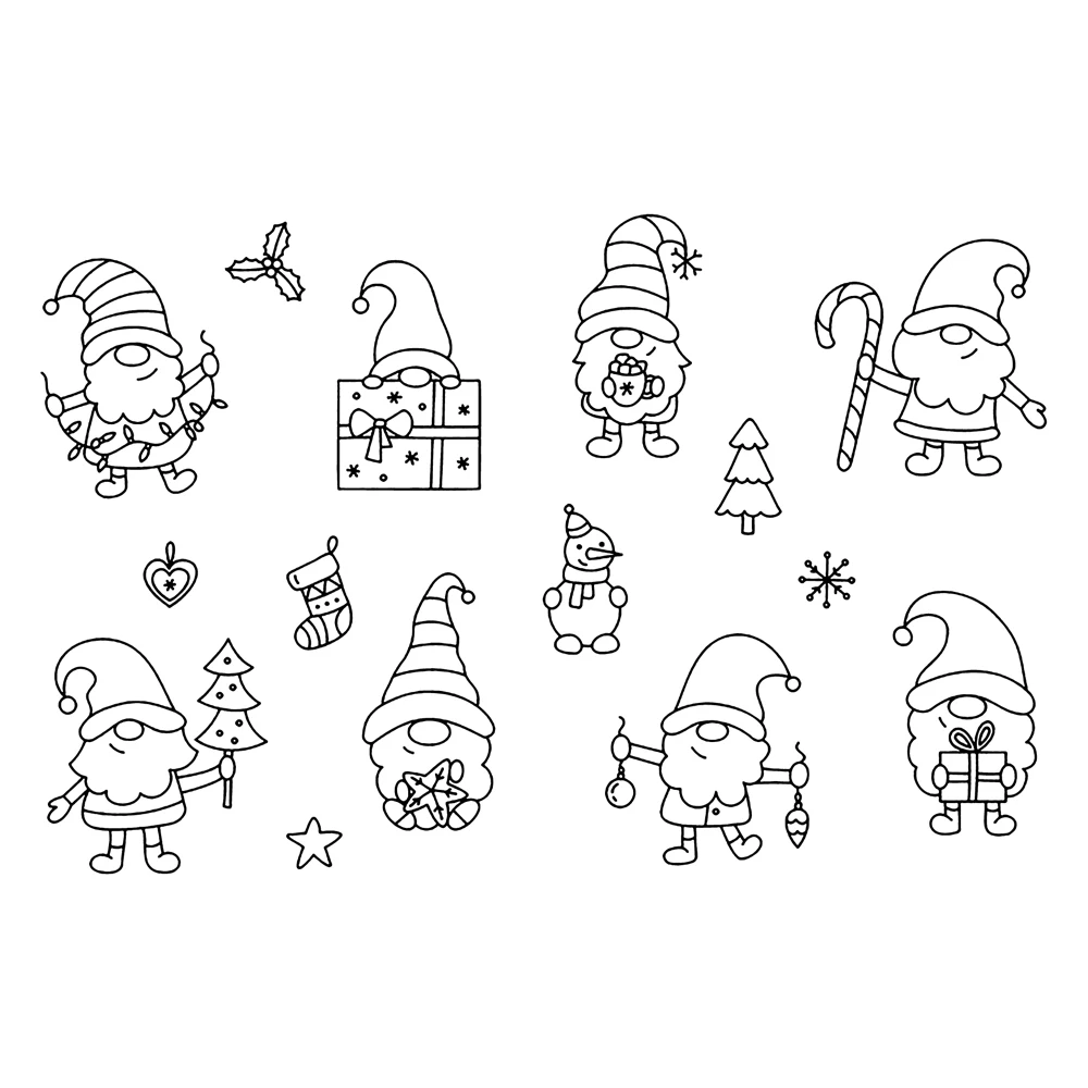 

Santa Claus Transparent Clear Silicone Stamp/Seal for DIY scrapbooking/photo album Decorative clear stamp