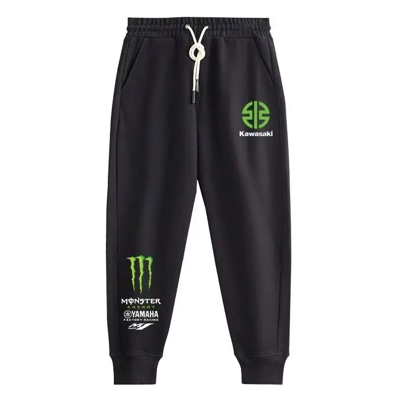 

kawasaki Kawasaki Claw sweatpants for motorcycles, motorcycle riding long pants, men's casual sports skinny pants 2025 Fashion