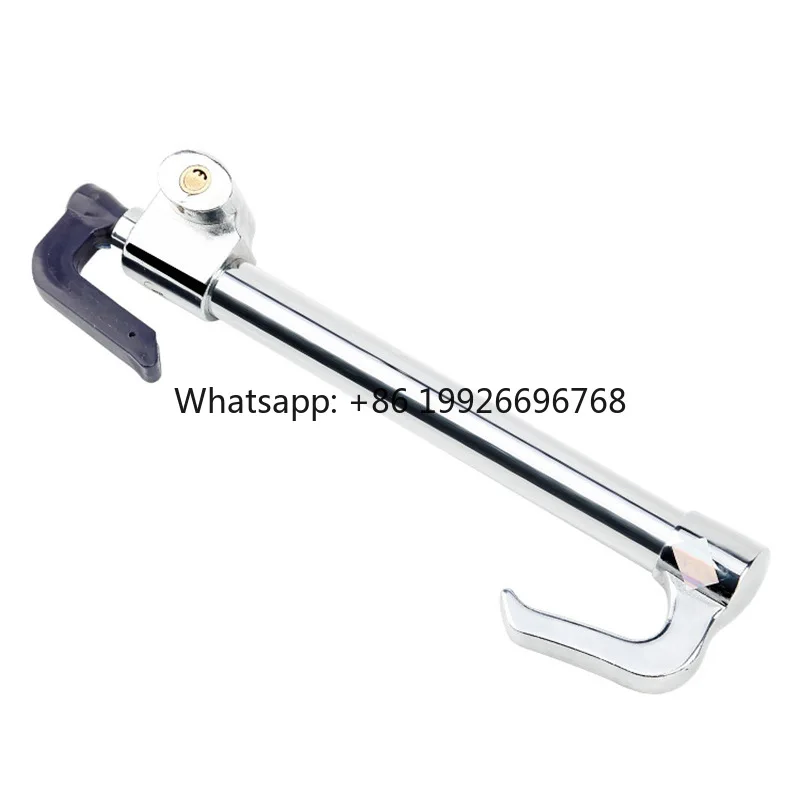 

Universal Double Hook Steering Wheel Lock with Keyed Anti-Theft Protection New Use Clutch Brake Locking for Device