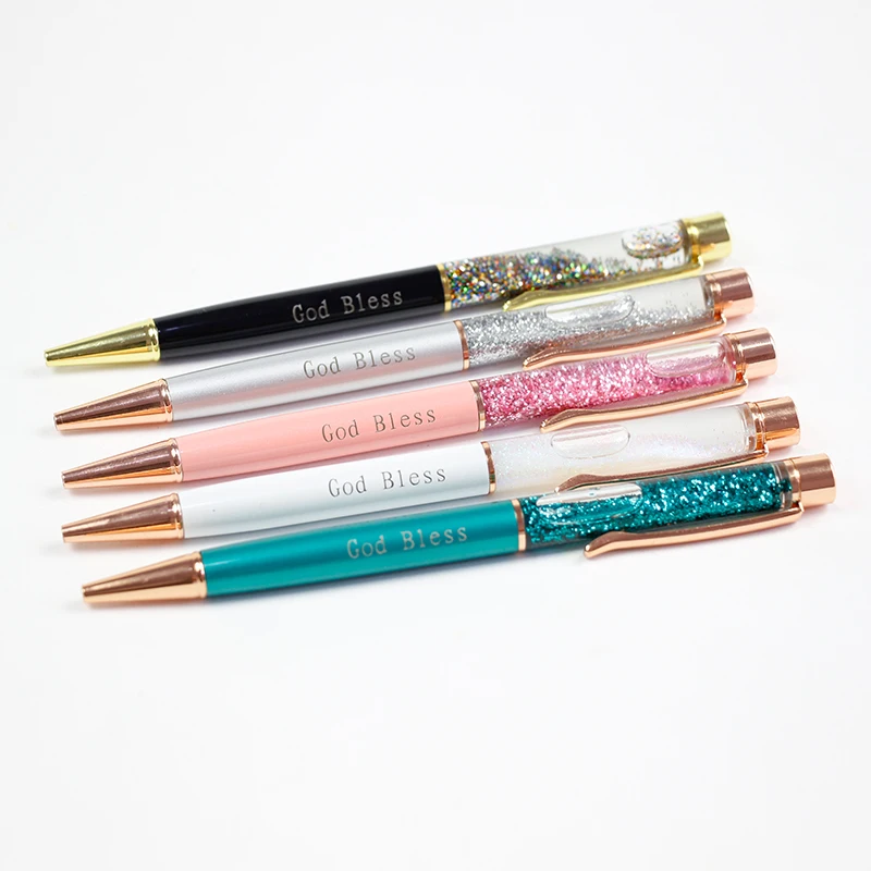 

Набор из 5 новых золотых ручек с металлическим корпусом, шариковые ручки для офиса, подарки на день рождения, шариковые ручки с гравировкой имени, индивидуальная лазерная гравировка логотипа