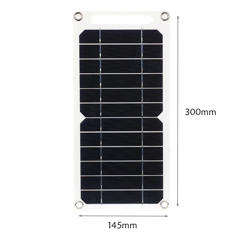 30W Solar Panel 5V Solar Cell with USB Port Mobile Phone Power Bank Portable Mobile Power Supply for Car Yacht RV Hiking Camping