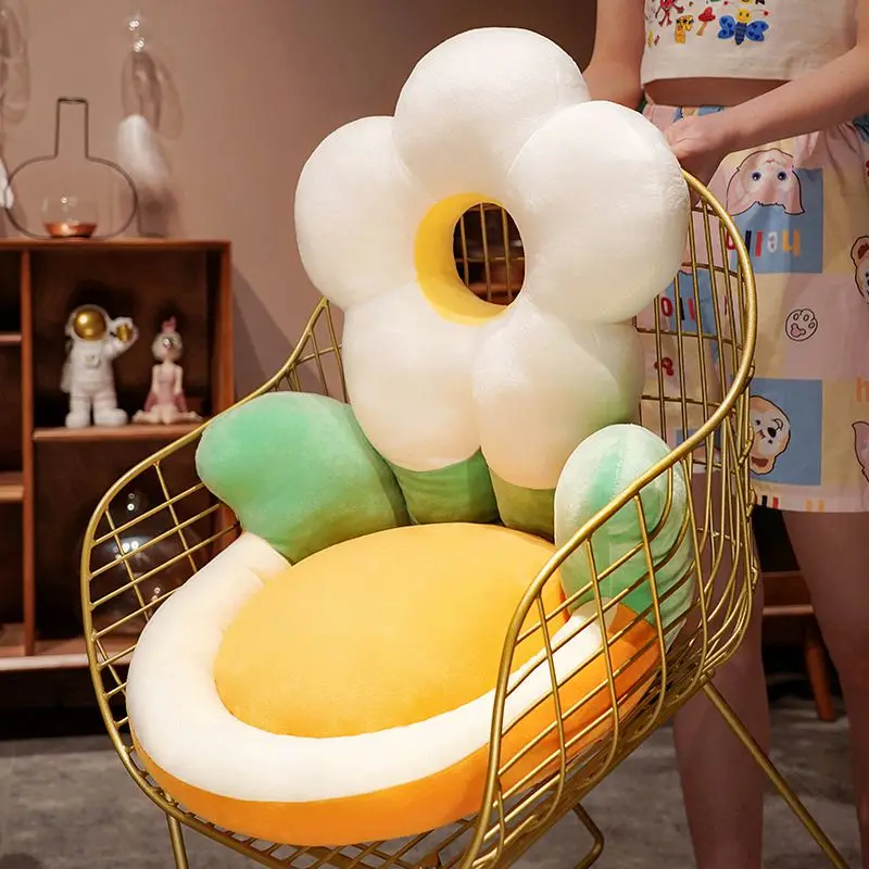 Große Frische Blume Sonnenblumen Plüsch Futon Kissen Stuhl Kissen Sitz Lenden Schlafzimmer Boden Matte Anlage Büro Sitzkissen Geschenke