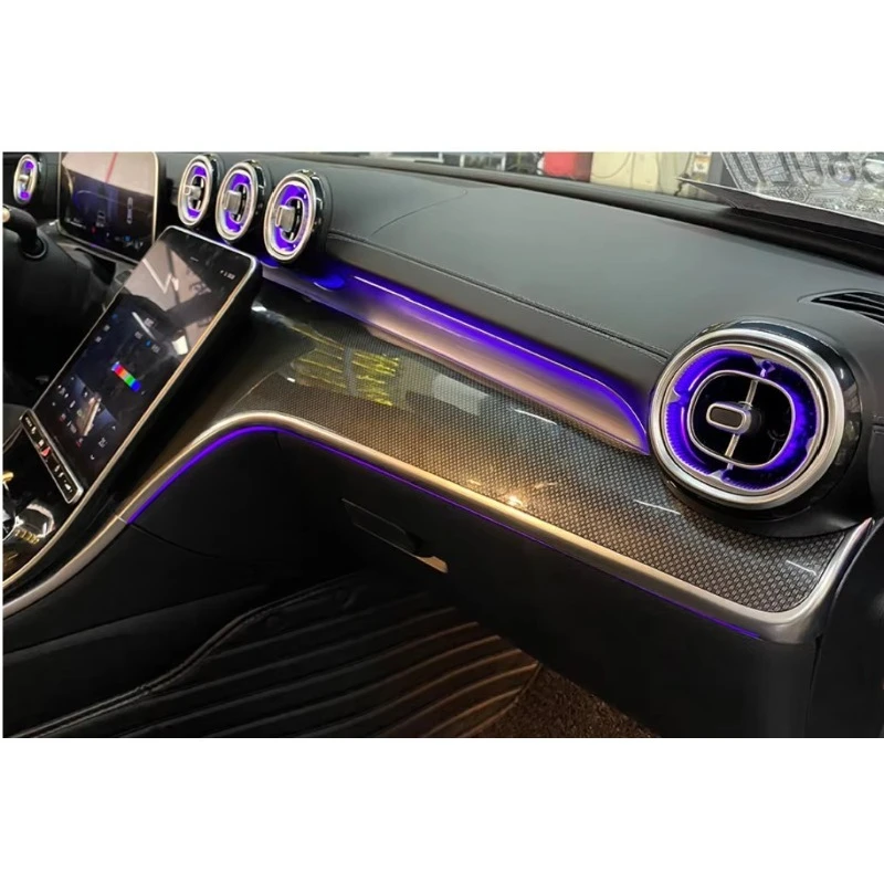 High Quality for C-Class W206 Luminous Turbine Front Air Outlet Car Interior Ambient Light LED Atmosphere Full Kit