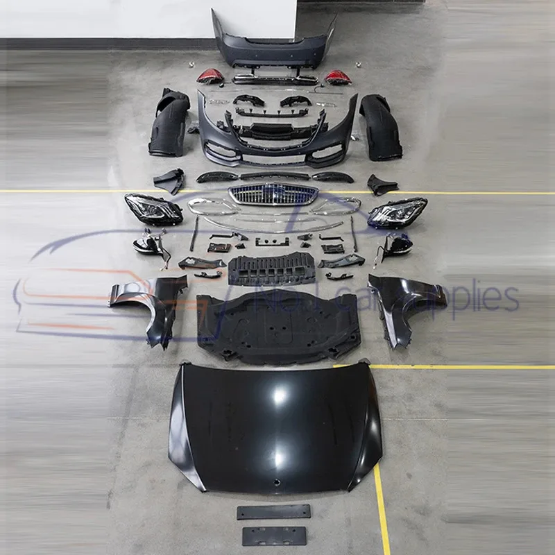 

Обновление W221 до W222 Обвесы для фар от W до W, крыльев, капота, автомобильного бампера