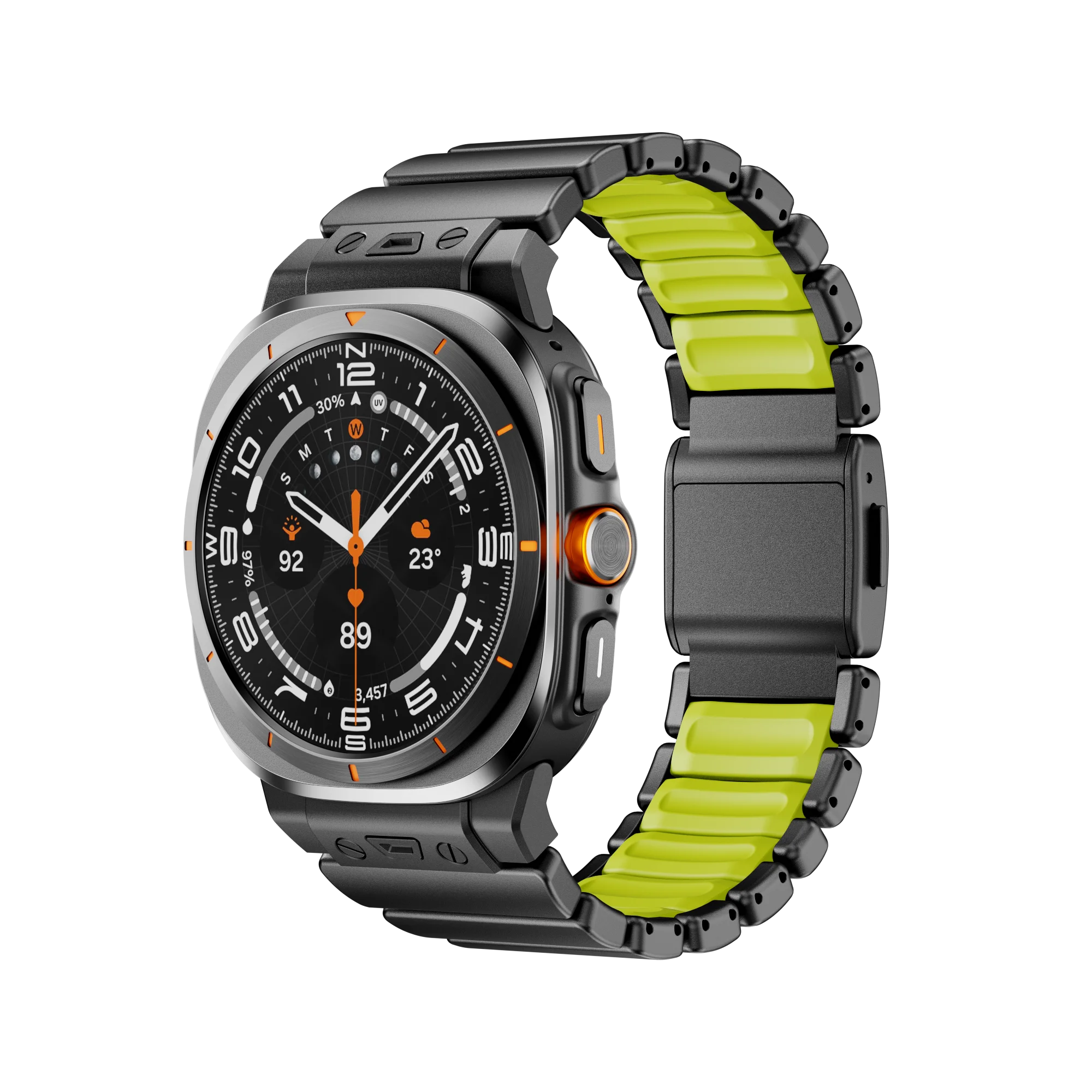 

Роскошный титановый ремешок для Samsung Galaxy Watch Ultra 47 мм 2025: металлический силиконовый магнитный браслет для Galaxy Watch Ultra 47 мм