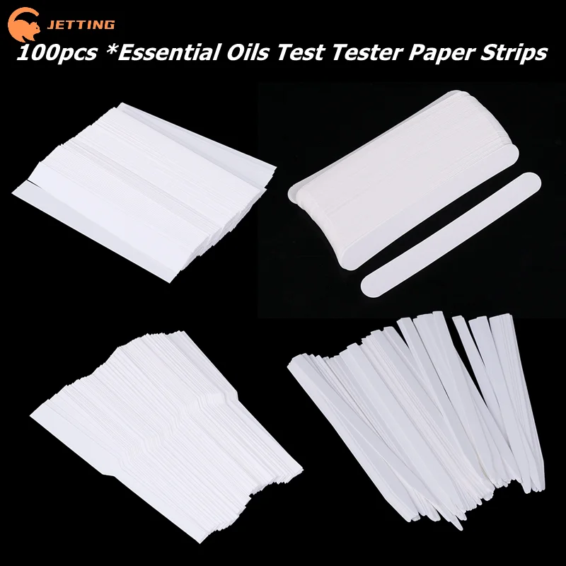 100 قطعة/الوحدة 7 أنماط العطور الزيوت الأساسية أوراق اختبار شرائط الروائح العطر اختبار الأبيض