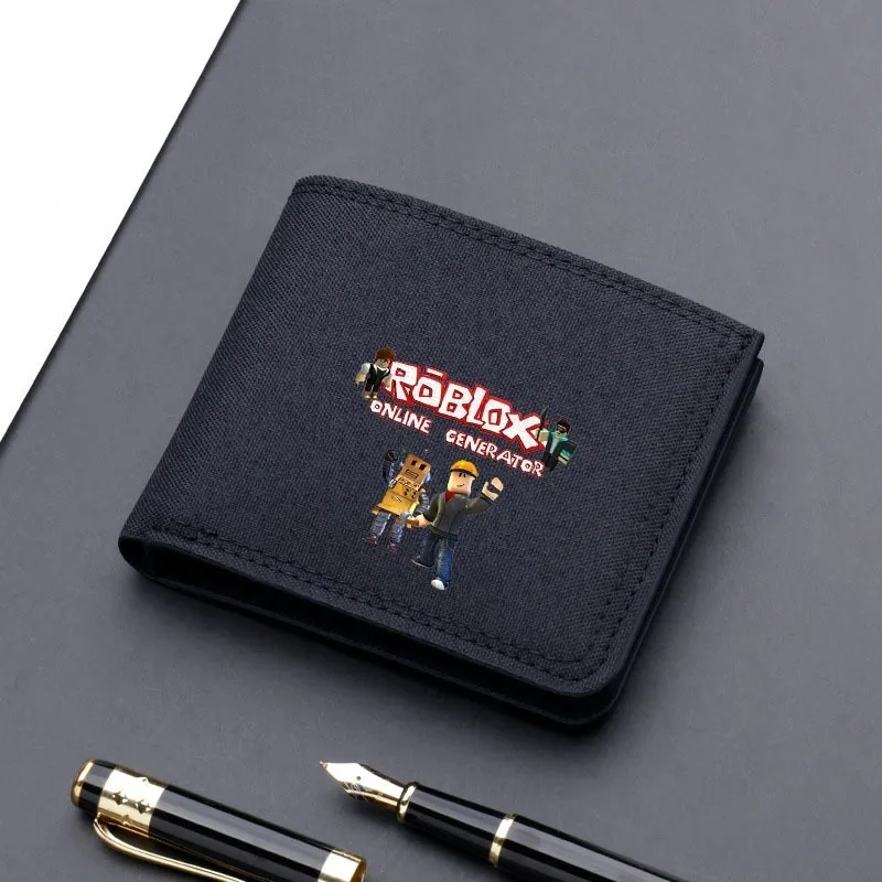 Hot ROBLOX Game Cartoon Gedrukt Portemonnee Lichtgewicht Rits Korte Portemonnee Jongens en Meisjes Verjaardagscadeaus