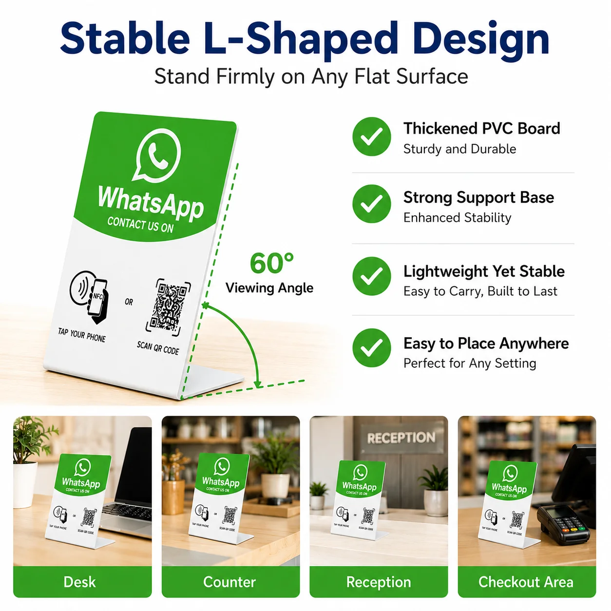 NFC 215 programmierbar für Google NFC Station Table 13,56 MHz. QR-Code kann unabhängig eingestellt werden, um den Standing Card zu verbinden. – Detail 4