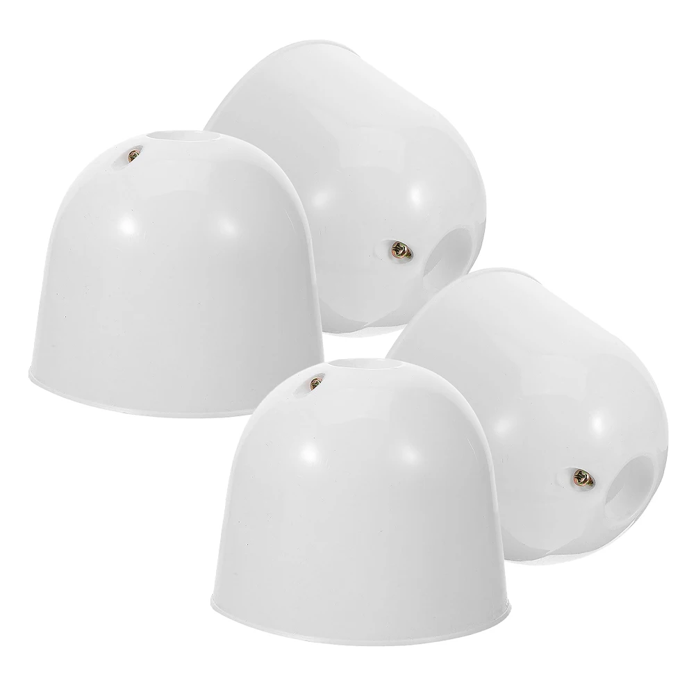 2 قطعة طقم مظلة سفلي للسقف البلاستيكي غطاء مقاوم للغبار لأجزاء الضوء المعلقة ملحقات المروحة مستلزمات مروحة السقف #6