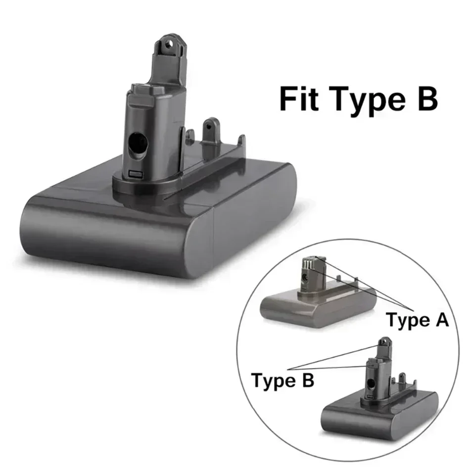 NUEVA batería de iones de litio de 22,2 V 8800 mAh (solo ajuste tipo B) para Dyson DC35, DC45 DC31, DC34, DC44, DC31 Animal, DC35 Animal y 8.