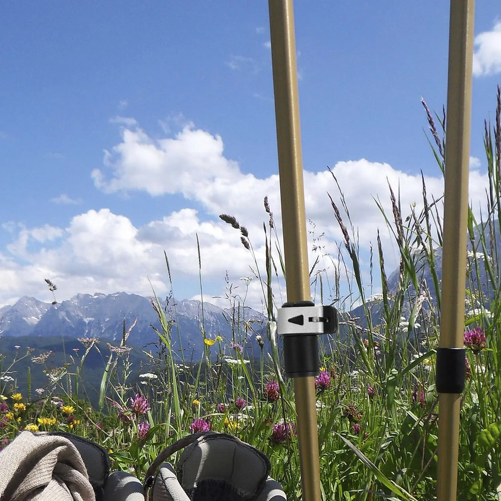 2Pcs Trekking Pole External Lock High Strength Quick Adjustment Antislip Clip for Hiking Climbing Mountaineering Accessories