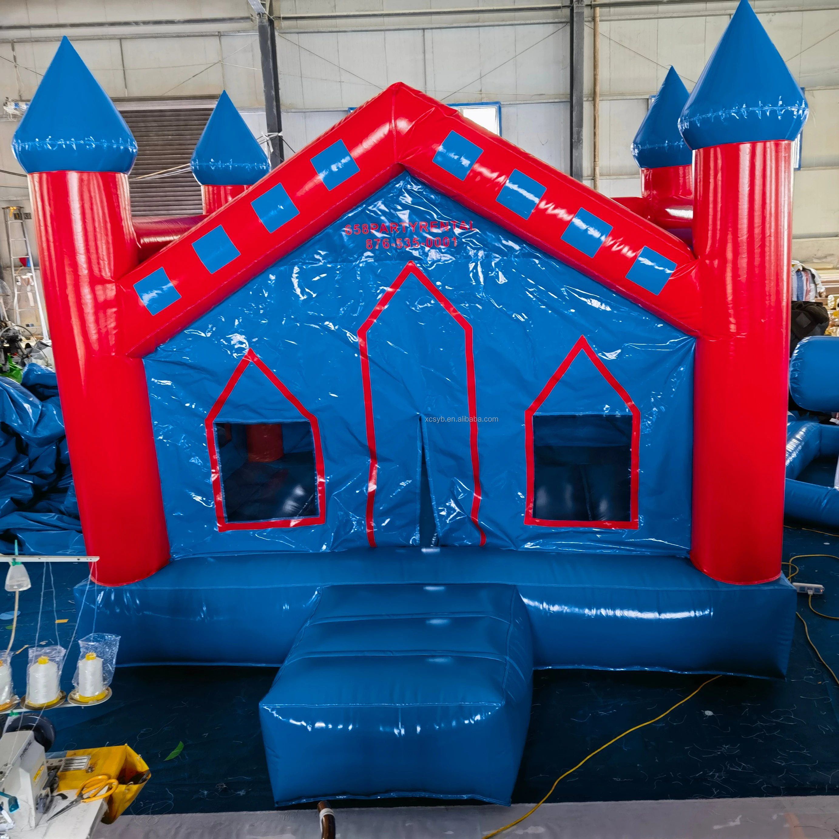 

Small Inflatable Castle With Blower Indoor Amusement Equipment Bouncy Castle Jumping House Children And Adults
