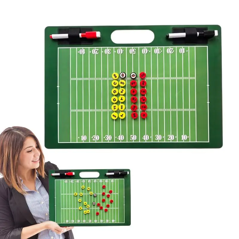 

Coaching Tactics Boards Reusable Coaching Board Tactics Boards Portable Coaching & Referee Marker Boards For Coaches Football