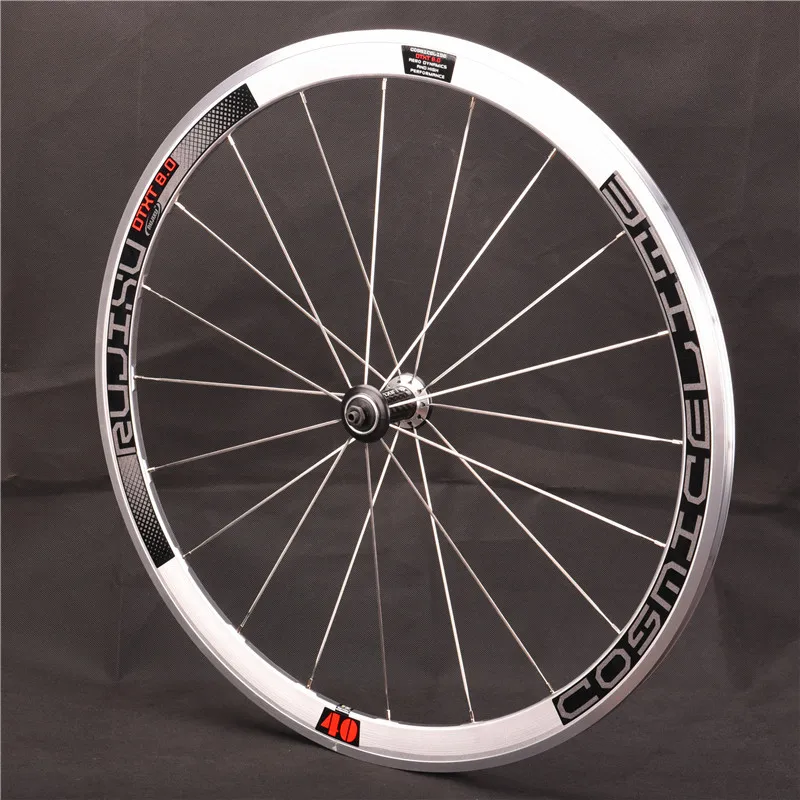 RUJIXU 700C 30/40/50/60mm fixed gear wheelset track bicycle carbon HUB wheelset alloy rim  Anti-cursor fixed gear wheel
