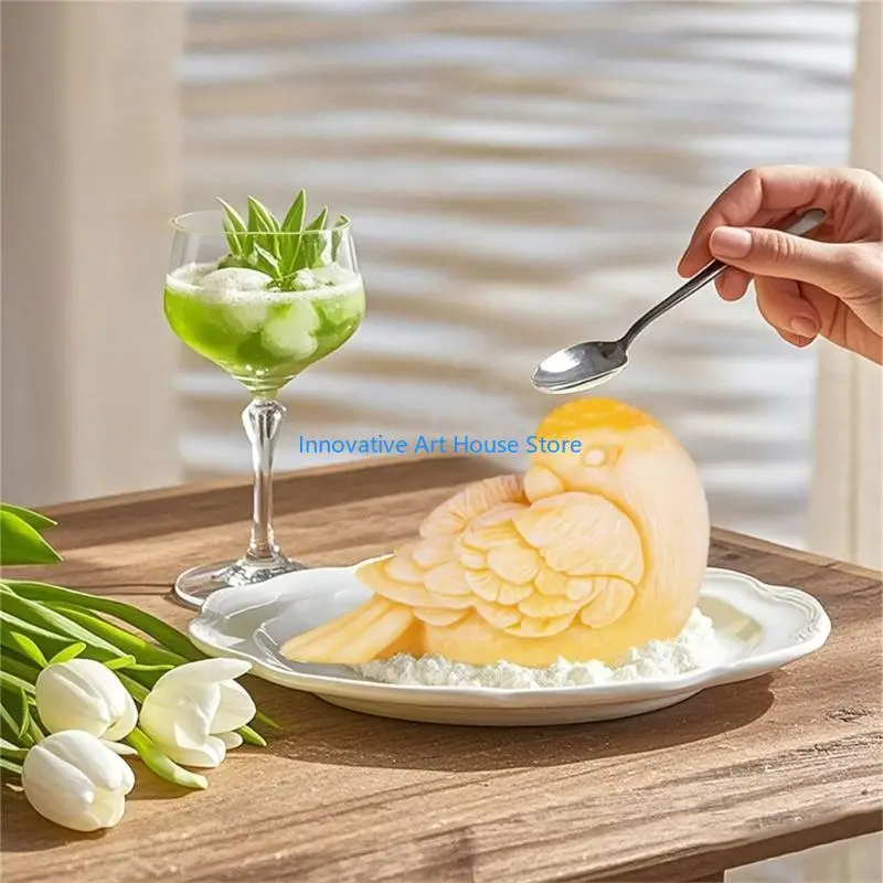E1PC Realistic Large Parrot Mousse Cake Mold Silicone Chocolate Dessert Baking Mould Family Gathering Bakeware
