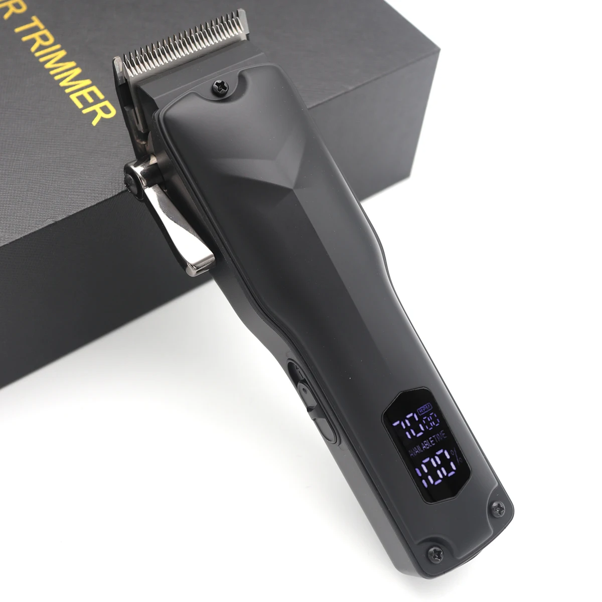 Hair Clipper Gradient LCD Display 7000RPM Powerful Men' S Hair Clipper Cordless Professional Salon Electric Hair Trimmer