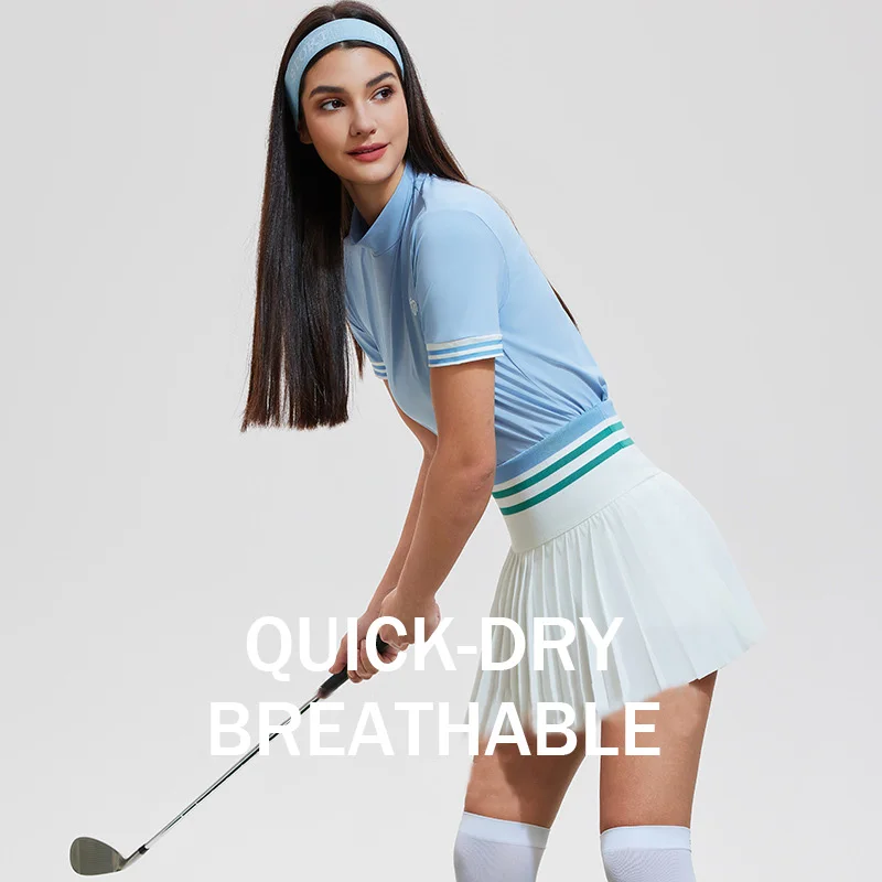 Lightweight And Cool Golf T-shirt Slim Fit And Slimming Suitable For High Temperature Weather Swing Without Stuffiness