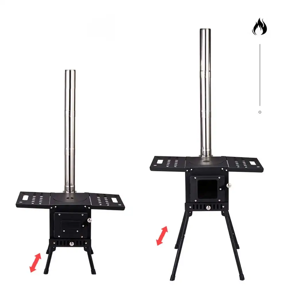 Portable Firewood Cooker Outdoor Cassette Stove Picnic Camping Cooking Machine Stove Estufa