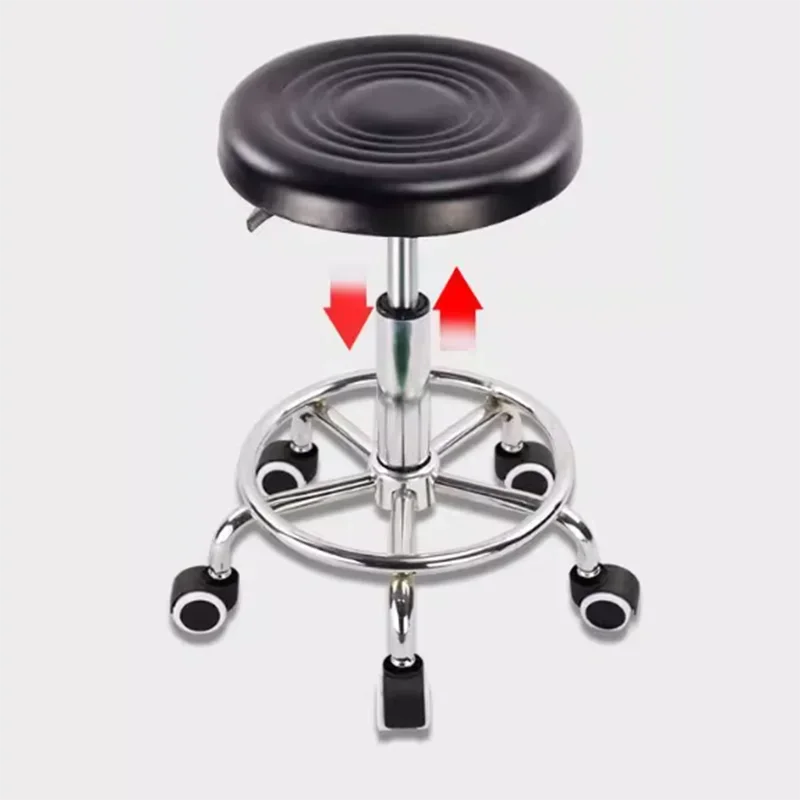 Auxiliary Chair Barber Luxury Professional Tattoo Shaving Nail Salon Chairs Pedicure Vanity Swivel Hairdressing Beauty Wheels