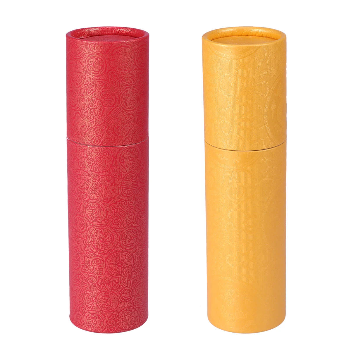 Photo Storage Tube 6 Inch Red Rigid Waterproof Poster Cylinder For Maps Paintings Artwork Large Prints Drawing Fishing Rods