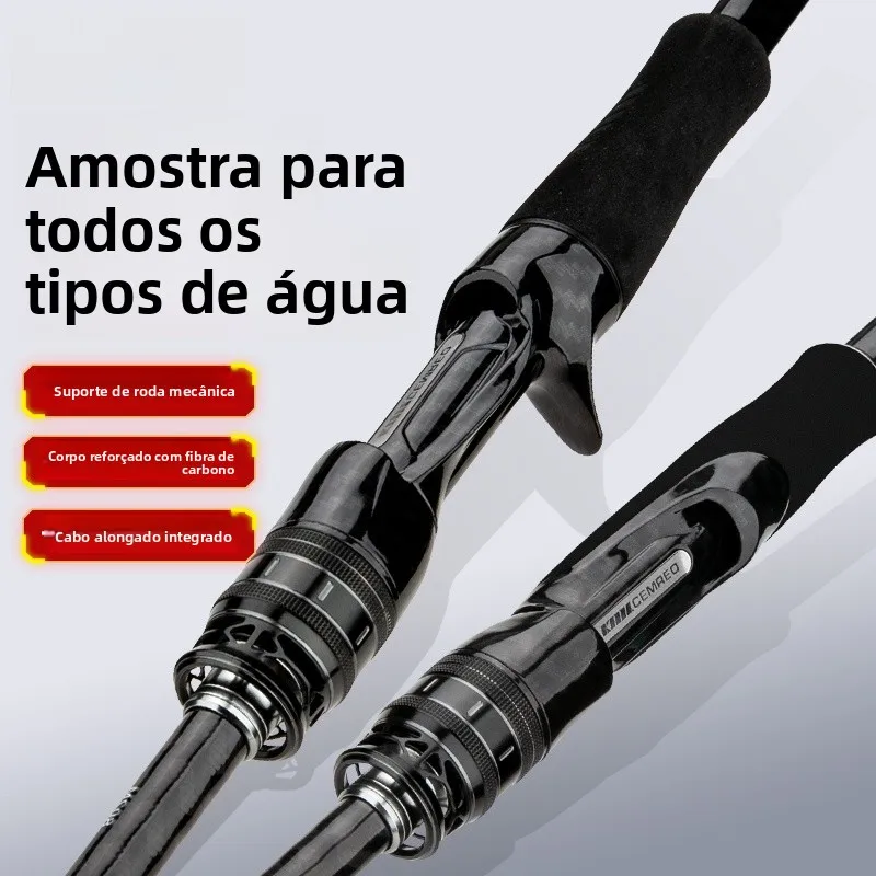 cemreo-carbon-fishing-rod-far-casting-lure-rod-straight-handle-multi-waterbody-universal-hard-rod-medium-fast-tilt-fishing-gear