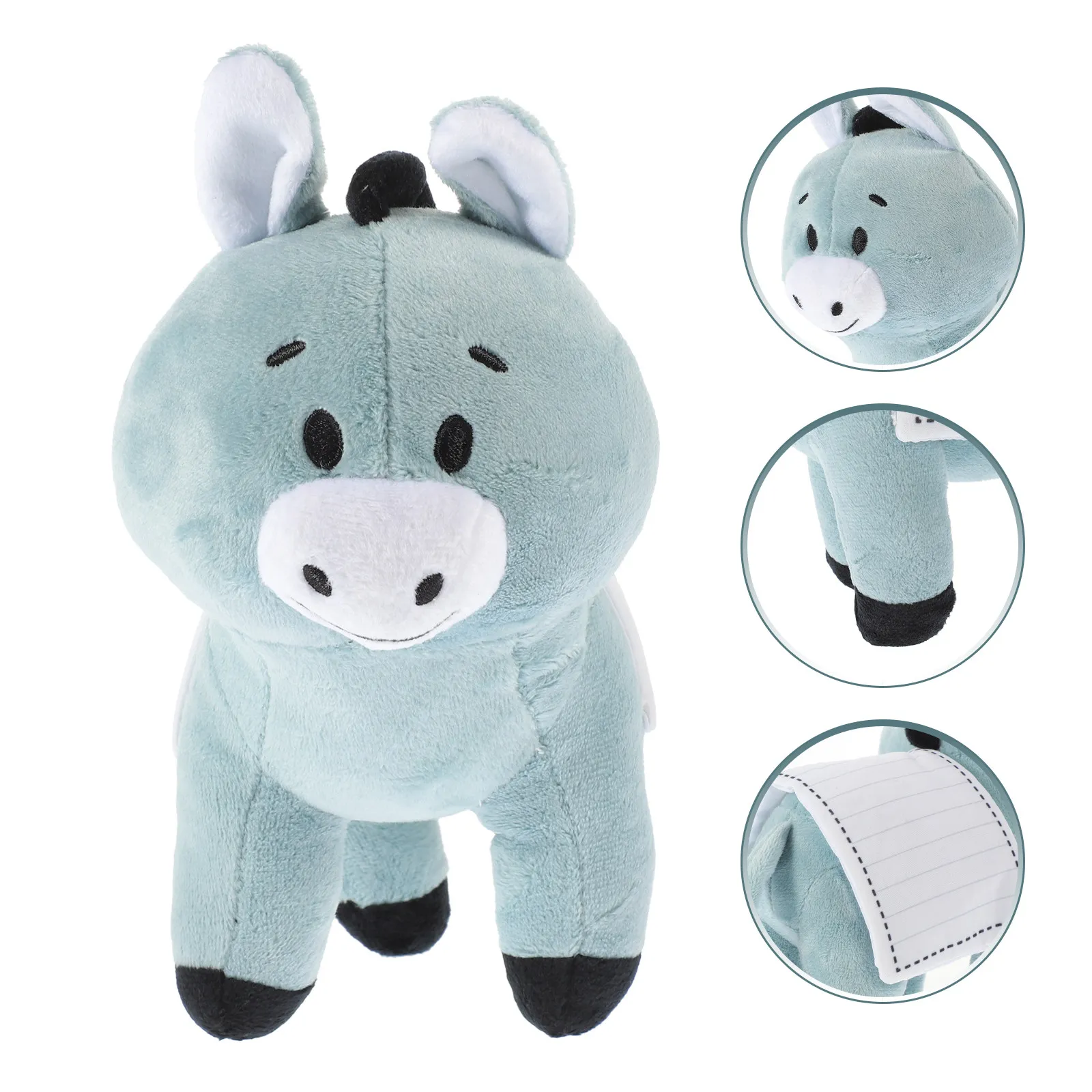 

Adorable Stuffed Donkey Animal Soft Cuddly Companion for Kids Promotes Imaginative Play Sensory Development Bedroom Sofa Decor