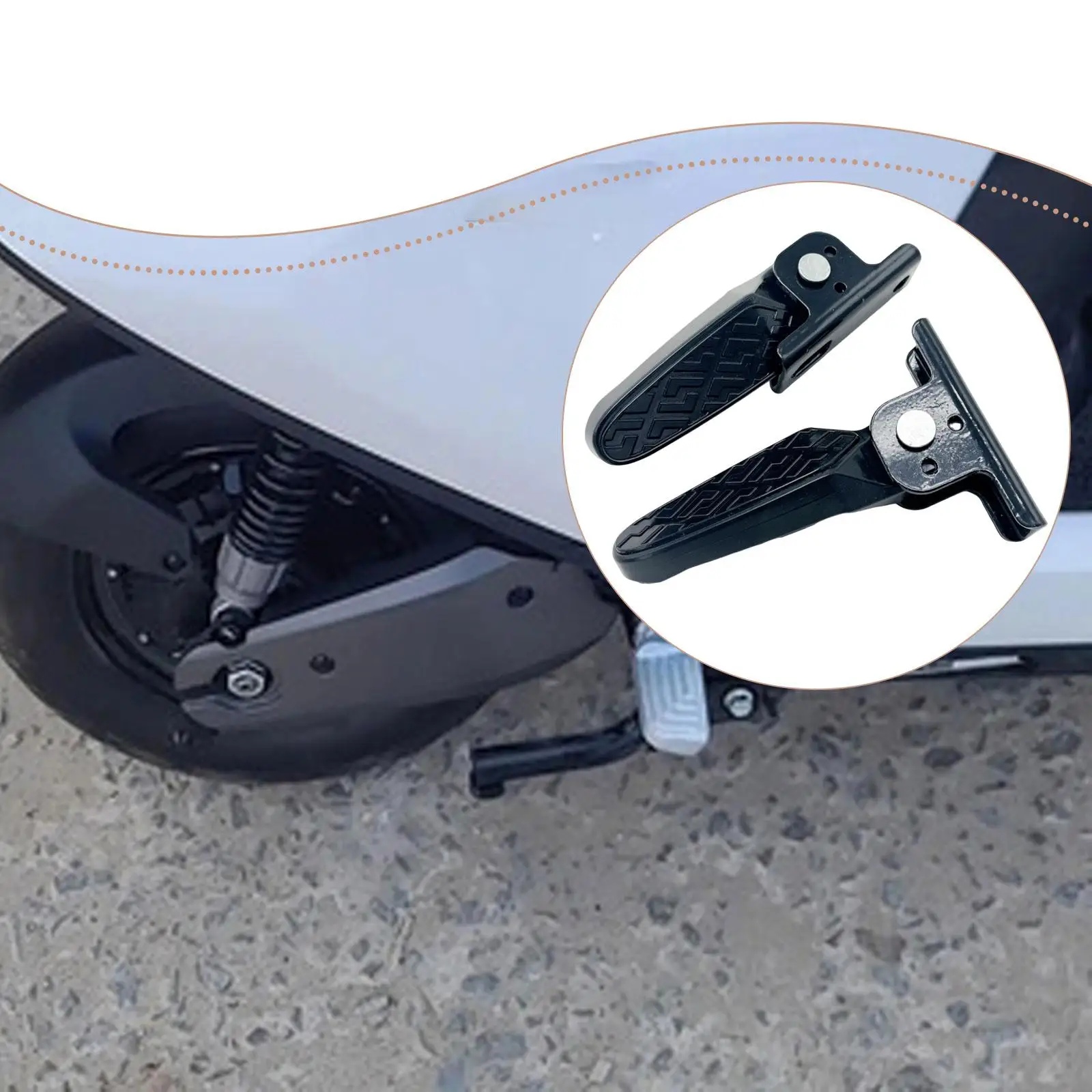 

Задние педали для электрического велосипеда, подножки, универсальные, легкие, простые в сборе, прочные запасные части, аксессуары, 1 пара заменяет