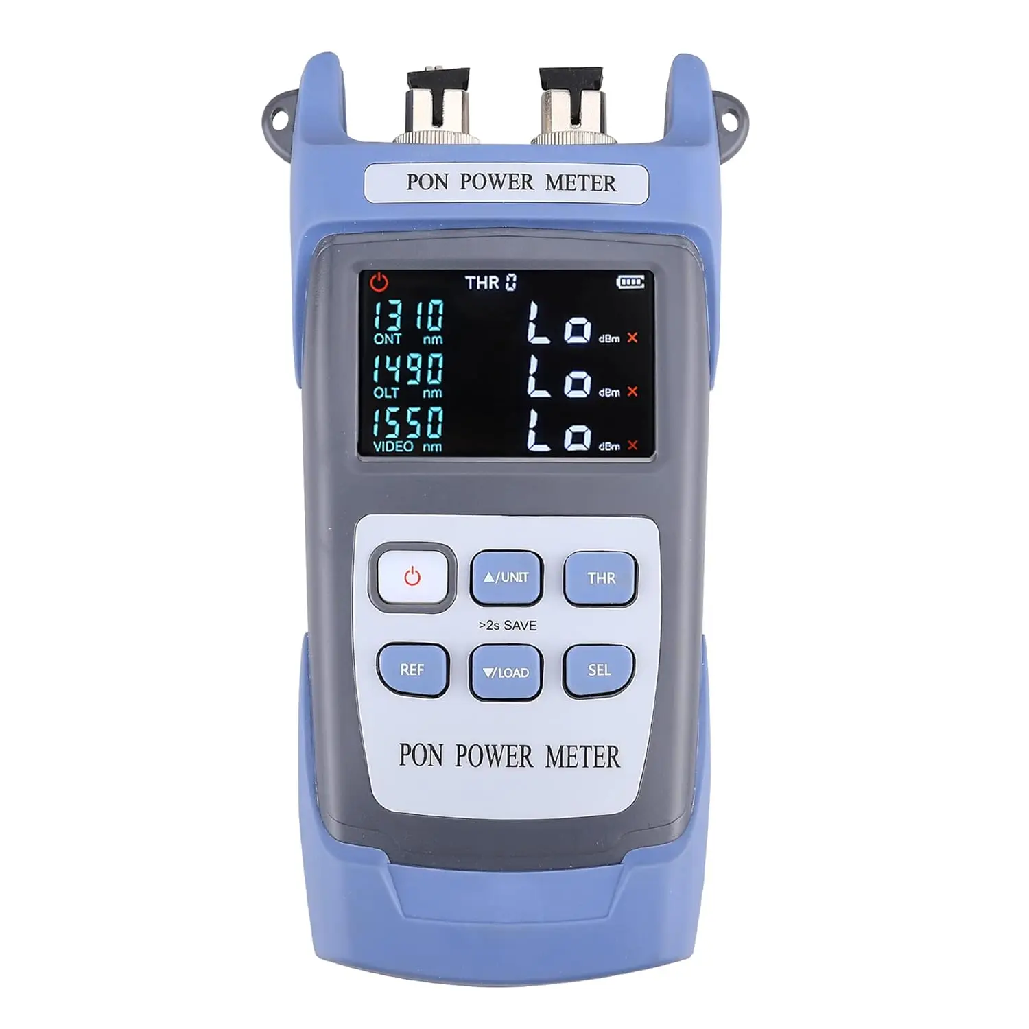 

PON Power meter 1310 1490 1550nm FTTX ONT OLT Handheld PON Network Detection Online Fiber Tester with FC SC APC Adapter