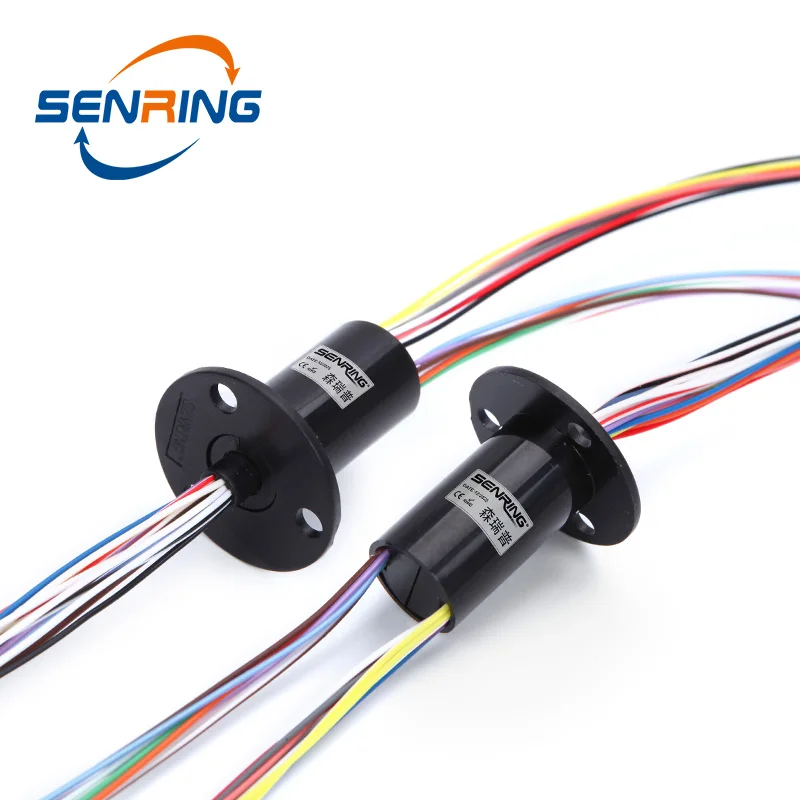 Conductive Slip Ring 6/12/18/24 Wires 1.5A Outer Diameter 12.5mm Low Current Slip Ring Spare Part Type A Flange
