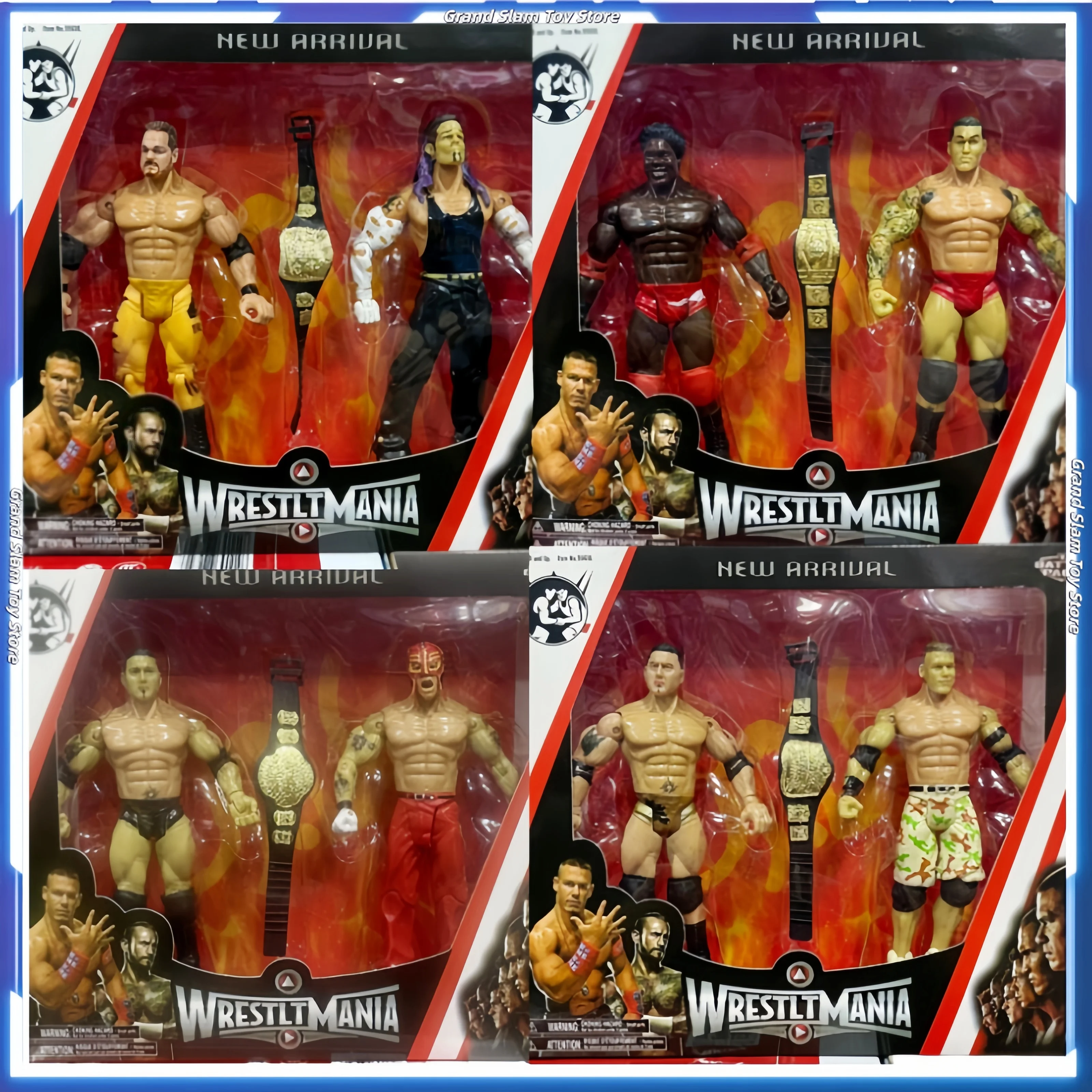 

Original Wrestlemania Wrestler Wwe John Cena The Undertaker Figures Rey Mysterio Action Figures Pvc Statue Model Boys Gifts Toy