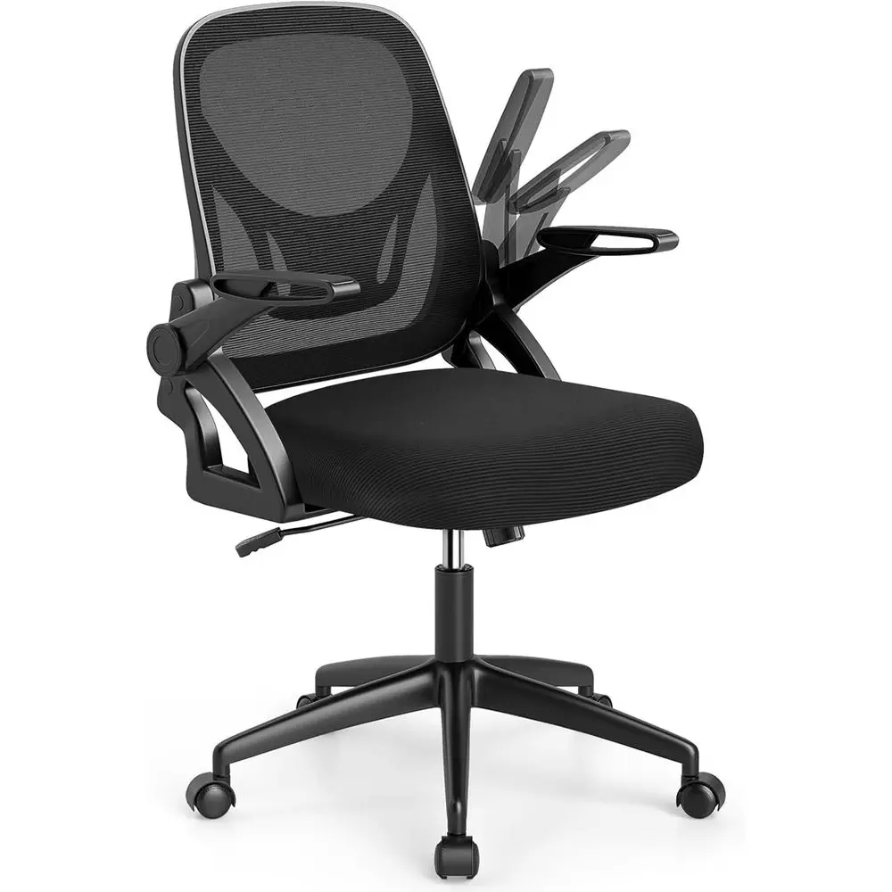 

Mesh Oice Chair, Ergonomic Desk Chair with lip-up Arms & Lumbar Support, Height Adjustable Swivel Computer Desk with High Back o
