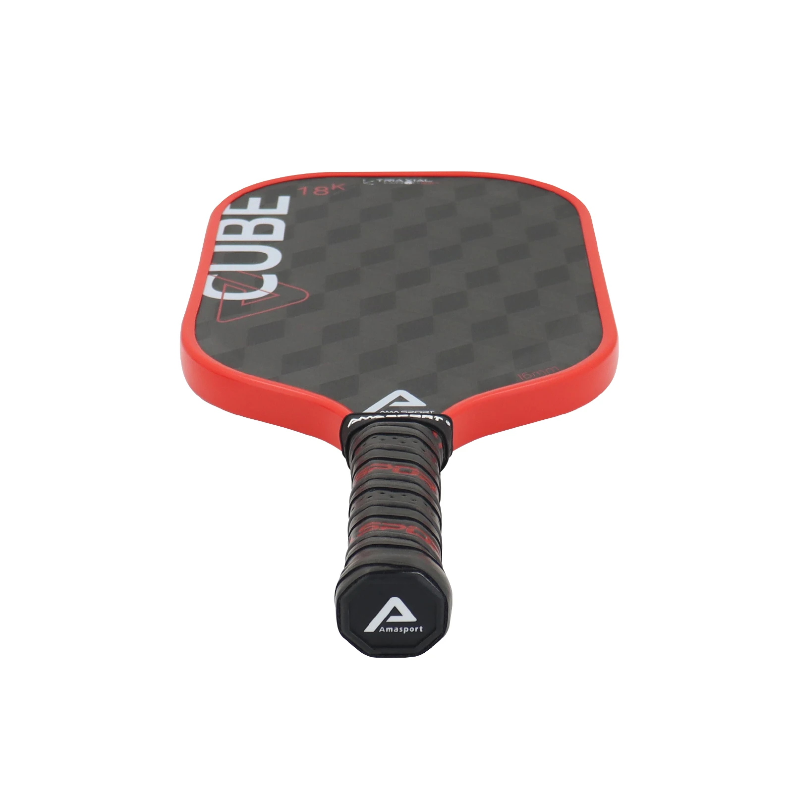 AMASPORT Pickleball Paddle Professional 18K Raw Carbon Fiber Thermoformed Friction with Edge Pickle Ball Racket for Training