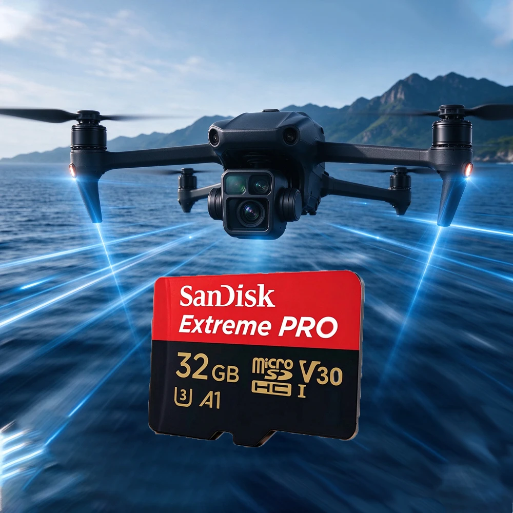 SanDisk Micro TF SD Card Class 10 Waterproof 512/256/128/64/32GB C10 Ultra A1 MicroSDHC/SDXC Insta360/DJI/Switch/Xiaomi/iPhone