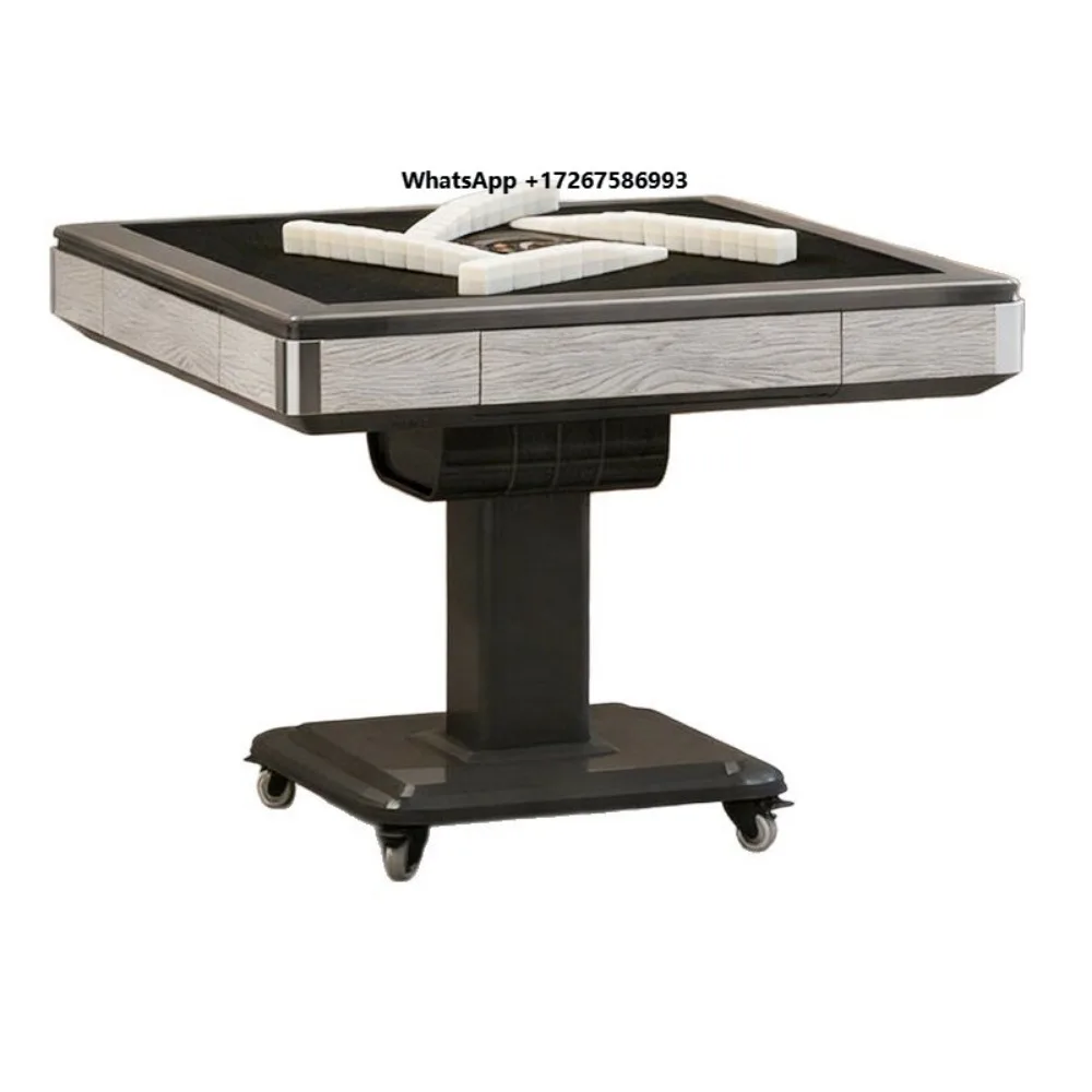 2026 New Model Plastic Mahjong Machine Fully Automatic Home Heating Foldable Mahjong Table Dual-Use Dining Table Silent Four