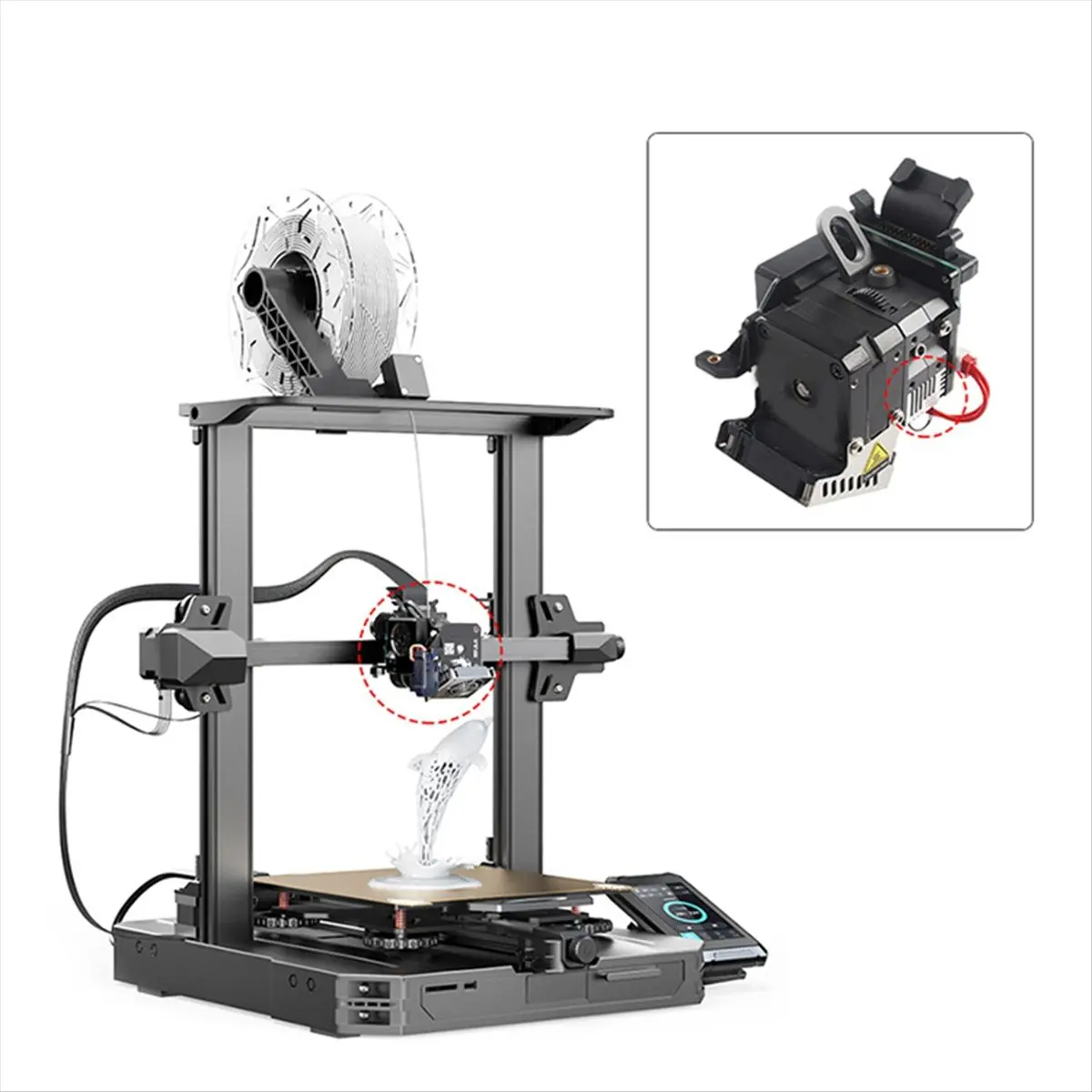 (B63C) 3 piezas de disipador de calor de aluminio para extrusora Sprite, bloque de refrigeración para impresora 3D Ender3S1 Plus Pro/CR10 Smart Pro/Sermoon V1Pro